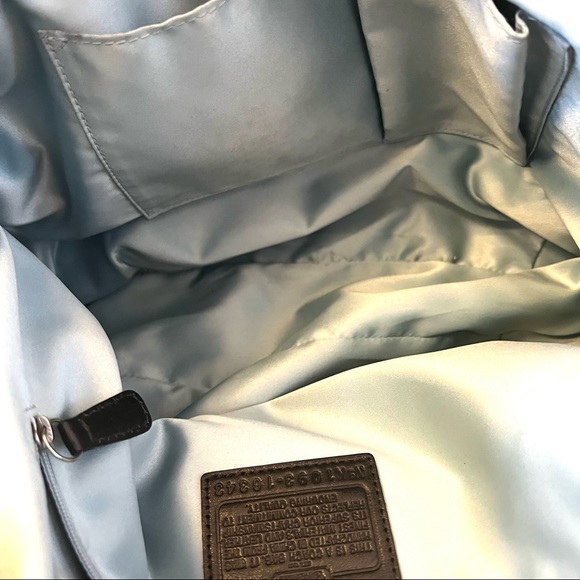 Coach Black MADISON Embellished SOPHIA Leather Tote Purse B#28 - Picture 7 of 15